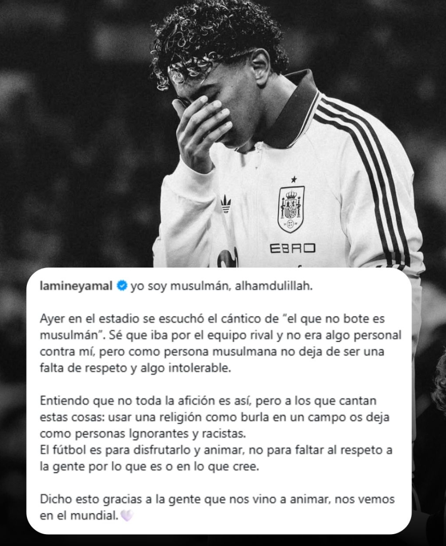 kaiyun平台-亚马尔发声谴责:我是穆斯林 足球是来享受的 不是侮辱攻击他人的